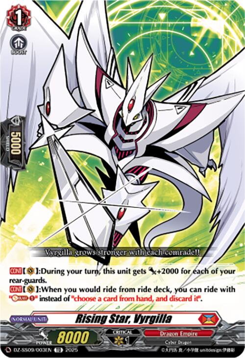 Rising Star, Vyrgilla (DZ-SS09/003EN) [DZ-SS09: Zero Tendo Start Deck] | Pegasus Games WI