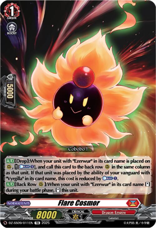 Flare Cosmor (DZ-SS09/011EN) [DZ-SS09: Zero Tendo Start Deck] | Pegasus Games WI