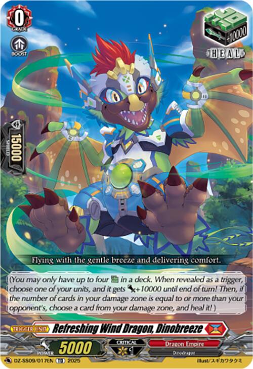 Refreshing Wind Dragon, Dinobreeze (DZ-SS09/017EN) [DZ-SS09: Zero Tendo Start Deck] | Pegasus Games WI