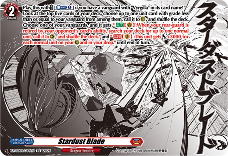 Stardust Blade (DZ-SS09/018EN) [DZ-SS09: Zero Tendo Start Deck] | Pegasus Games WI