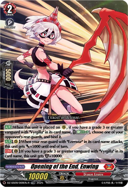 Opening of the End, Enwing (TDR) (DZ-SS09/009EN-R) [DZ-SS09: Zero Tendo Start Deck] | Pegasus Games WI