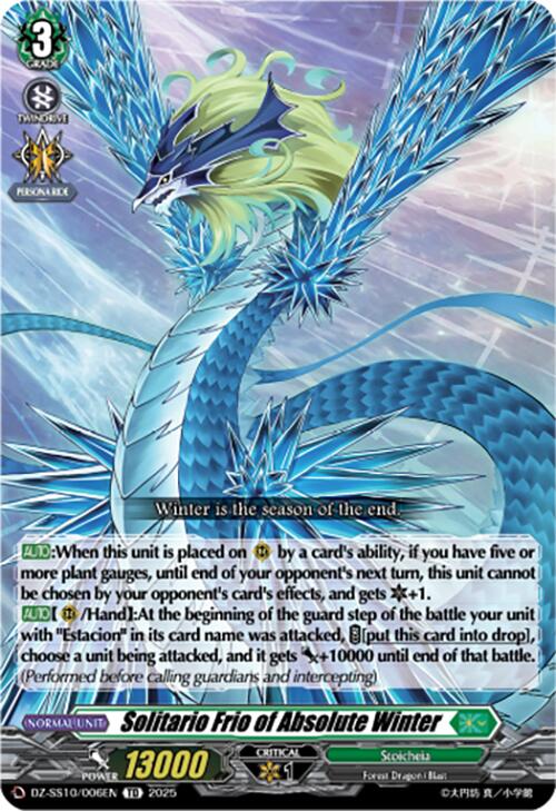 Solitario Frio of Absolute Winter (DZ-SS10/006EN) [DZ-SS10: Shiki Otei Start Deck] | Pegasus Games WI