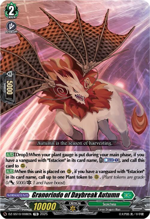 Granorindo of Daybreak Autumn (DZ-SS10/008EN) [DZ-SS10: Shiki Otei Start Deck] | Pegasus Games WI