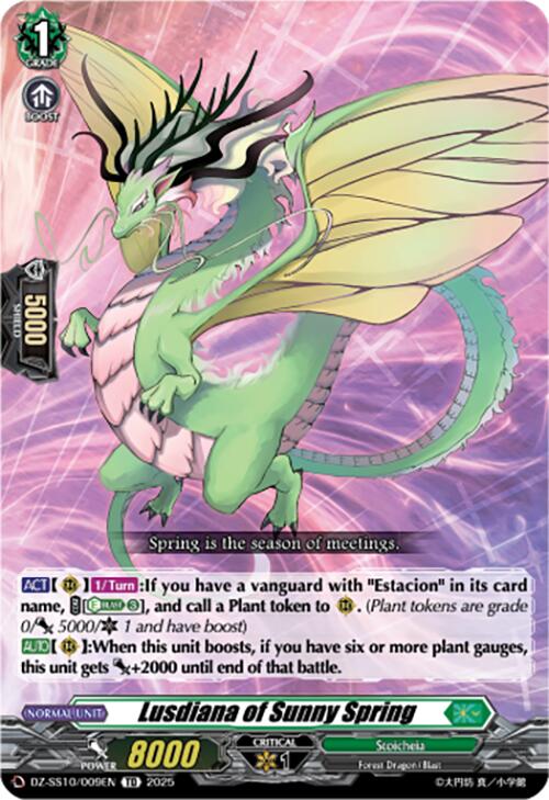 Lusdiana of Sunny Spring (DZ-SS10/009EN) [DZ-SS10: Shiki Otei Start Deck] | Pegasus Games WI