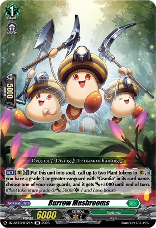 Burrow Mushrooms (DZ-SS10/012EN) [DZ-SS10: Shiki Otei Start Deck] | Pegasus Games WI