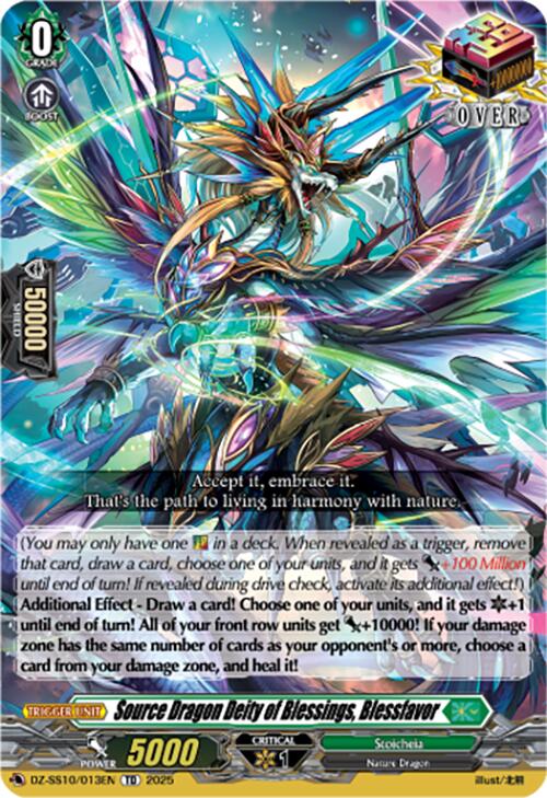 Source Dragon Deity of Blessings, Blessfavor (DZ-SS10/013EN) [DZ-SS10: Shiki Otei Start Deck] | Pegasus Games WI
