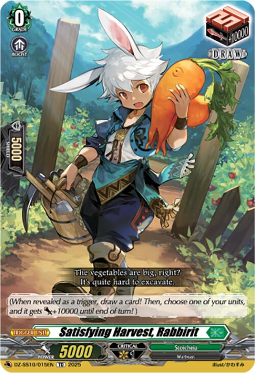 Satisfying Harvest, Rabbirit (DZ-SS10/015EN) [DZ-SS10: Shiki Otei Start Deck] | Pegasus Games WI