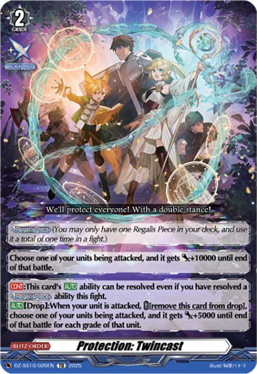 Protection: Twincast (DZ-SS10/020EN) [DZ-SS10: Shiki Otei Start Deck] | Pegasus Games WI
