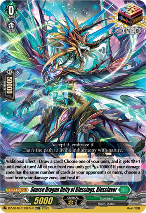 Source Dragon Deity of Blessings, Blessfavor (TDR) (DZ-SS10/013EN-R) [DZ-SS10: Shiki Otei Start Deck] | Pegasus Games WI