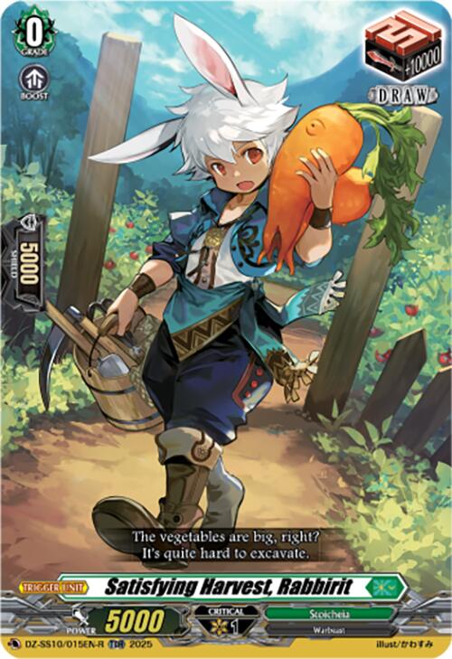 Satisfying Harvest, Rabbirit (TDR) (DZ-SS10/015EN-R) [DZ-SS10: Shiki Otei Start Deck] | Pegasus Games WI