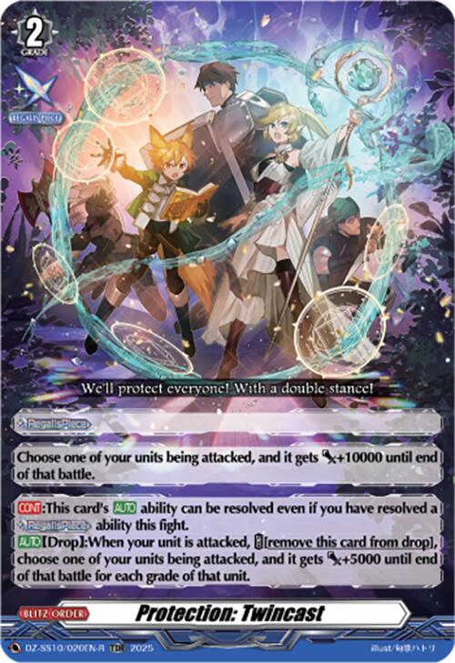 Protection: Twincast (TDR) (DZ-SS10/020EN-R) [DZ-SS10: Shiki Otei Start Deck] | Pegasus Games WI