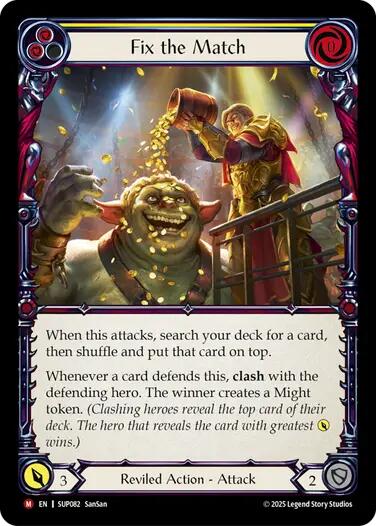 Fix the Match [SUP082] (Super Slam)  Rainbow Foil | Pegasus Games WI
