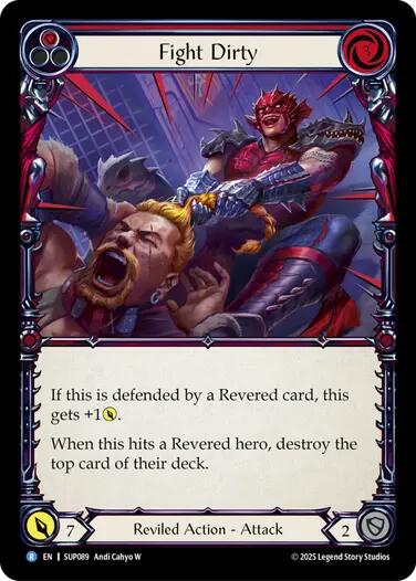 Fight Dirty [SUP089] (Super Slam)  Rainbow Foil | Pegasus Games WI