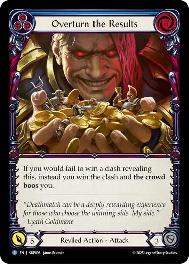 Overturn the Results [SUP093] (Super Slam)  Rainbow Foil | Pegasus Games WI