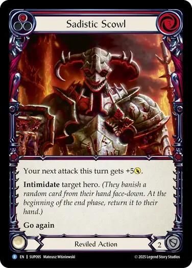 Sadistic Scowl [SUP095] (Super Slam)  Rainbow Foil | Pegasus Games WI