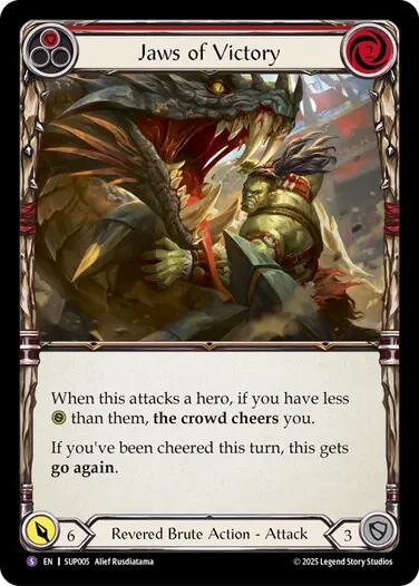 Jaws of Victory [SUP005] (Super Slam)  Rainbow Foil | Pegasus Games WI