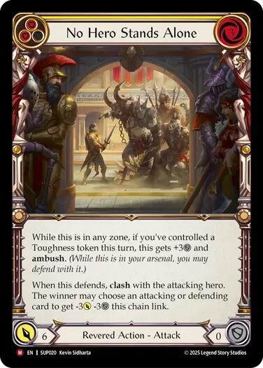 No Hero Stands Alone [SUP020] (Super Slam)  Rainbow Foil | Pegasus Games WI