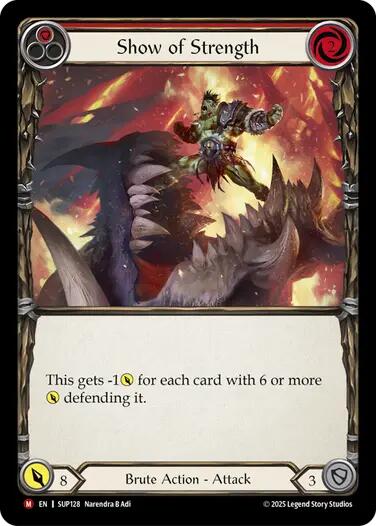 Show of Strength [SUP128] (Super Slam)  Cold Foil | Pegasus Games WI