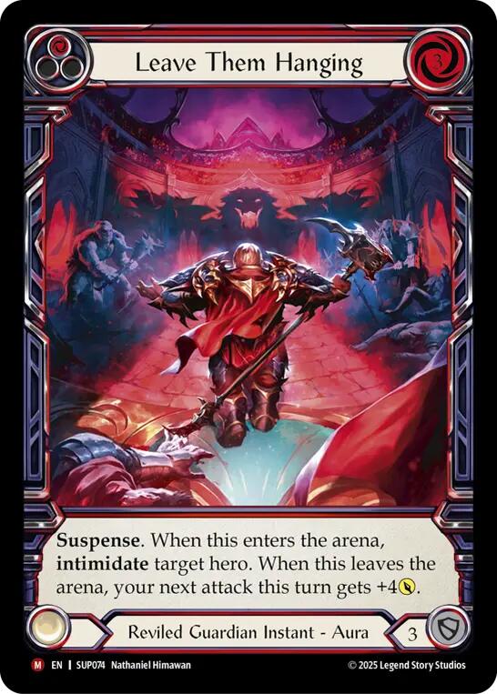 Leave Them Hanging (Extended Art) [SUP074] (Super Slam)  Cold Foil | Pegasus Games WI