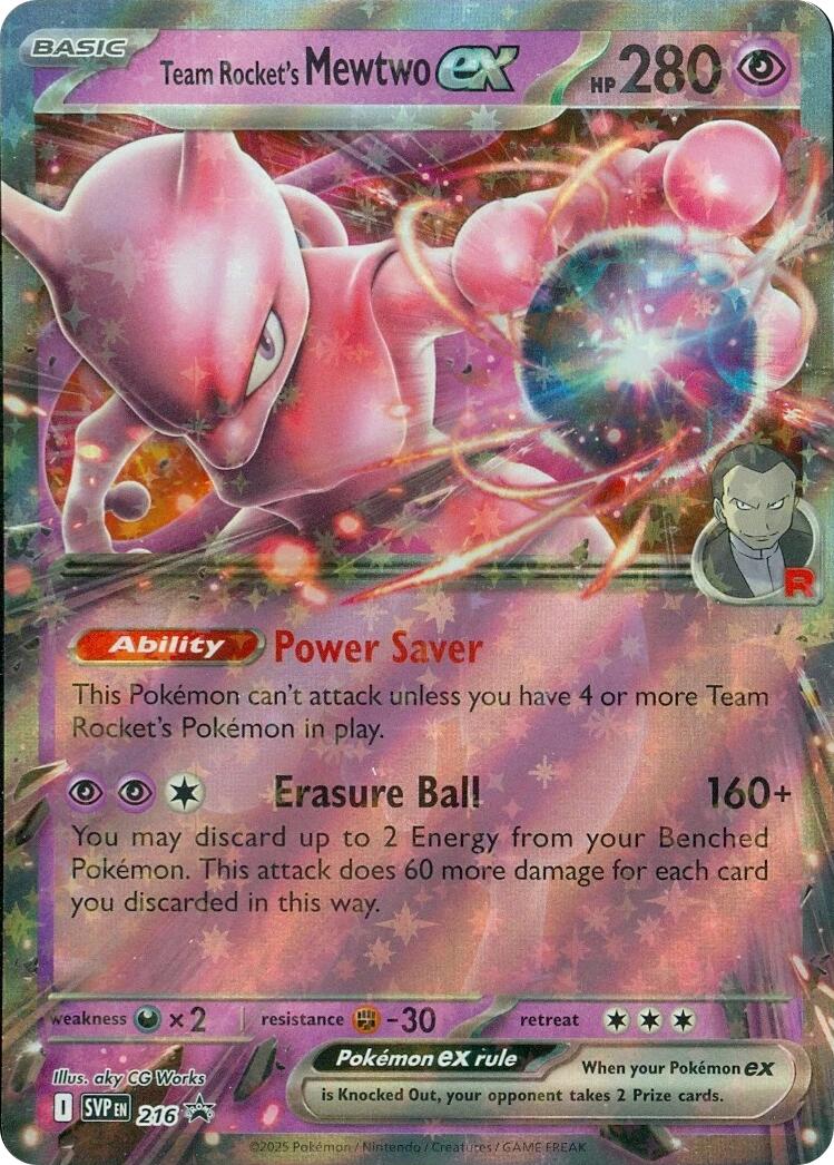 Team Rocket's Mewtwo ex (216) [Scarlet & Violet: Black Star Promos] | Pegasus Games WI