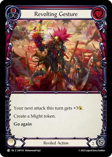 Revolting Gesture [SUP119] (Super Slam)  Rainbow Foil | Pegasus Games WI