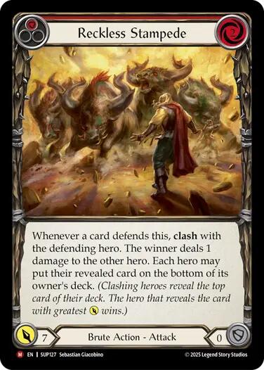 Reckless Stampede [SUP127] (Super Slam)  Rainbow Foil | Pegasus Games WI