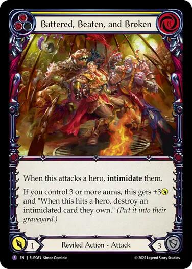 Battered, Beaten, and Broken [SUP083] (Super Slam)  Rainbow Foil | Pegasus Games WI