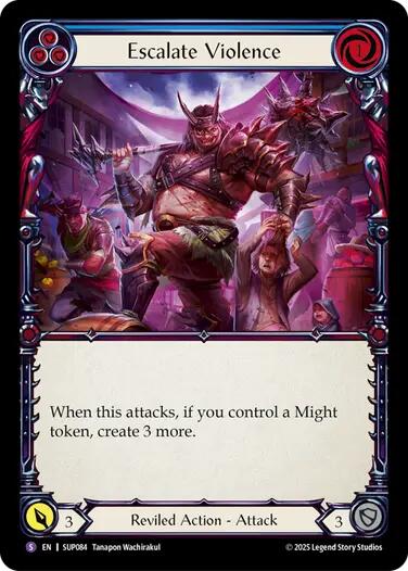 Escalate Violence [SUP084] (Super Slam)  Rainbow Foil | Pegasus Games WI