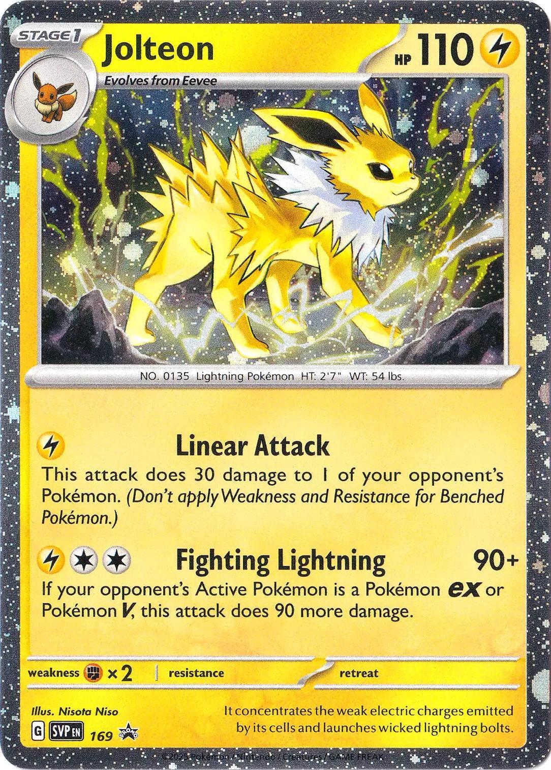 Jolteon (169) (Cosmos Holo) [Scarlet & Violet: Black Star Promos] | Pegasus Games WI