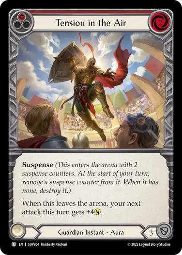 Tension in the Air (Red) [SUP204] (Super Slam)  Rainbow Foil | Pegasus Games WI