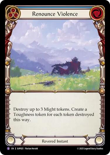 Renounce Violence [SUP025] (Super Slam)  Rainbow Foil | Pegasus Games WI