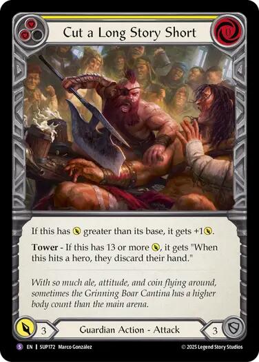 Cut a Long Story Short [SUP172] (Super Slam)  Rainbow Foil | Pegasus Games WI