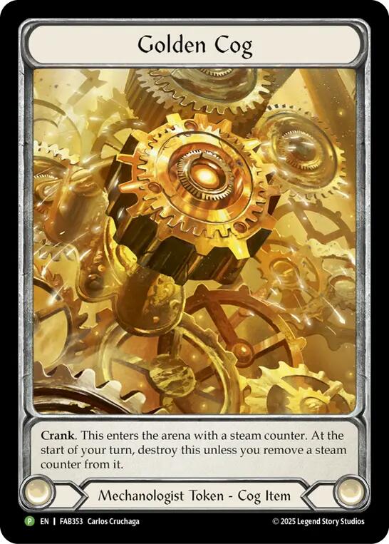 Golden Cog (FAB353) [FAB353] (Promo)  Cold Foil | Pegasus Games WI