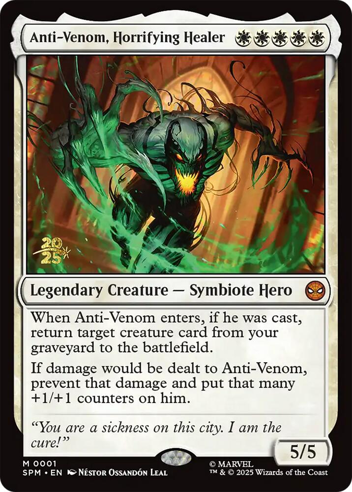 Anti-Venom, Horrifying Healer [Marvel's Spider-Man Prerelease Promos] | Pegasus Games WI