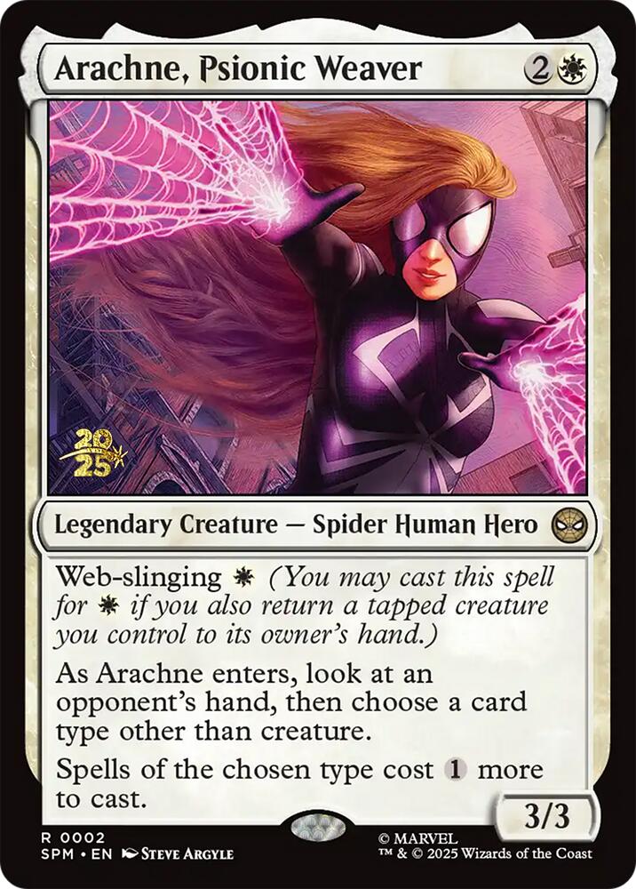 Arachne, Psionic Weaver [Marvel's Spider-Man Prerelease Promos] | Pegasus Games WI
