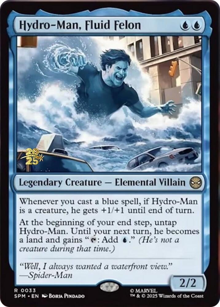 Hydro-Man, Fluid Felon [Marvel's Spider-Man Prerelease Promos] | Pegasus Games WI