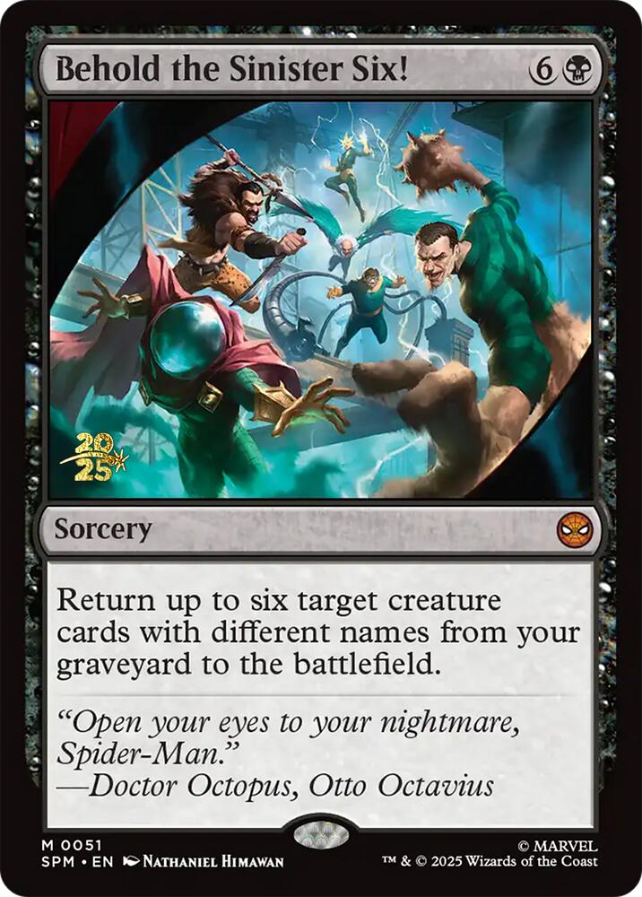 Behold the Sinister Six! [Marvel's Spider-Man Prerelease Promos] | Pegasus Games WI