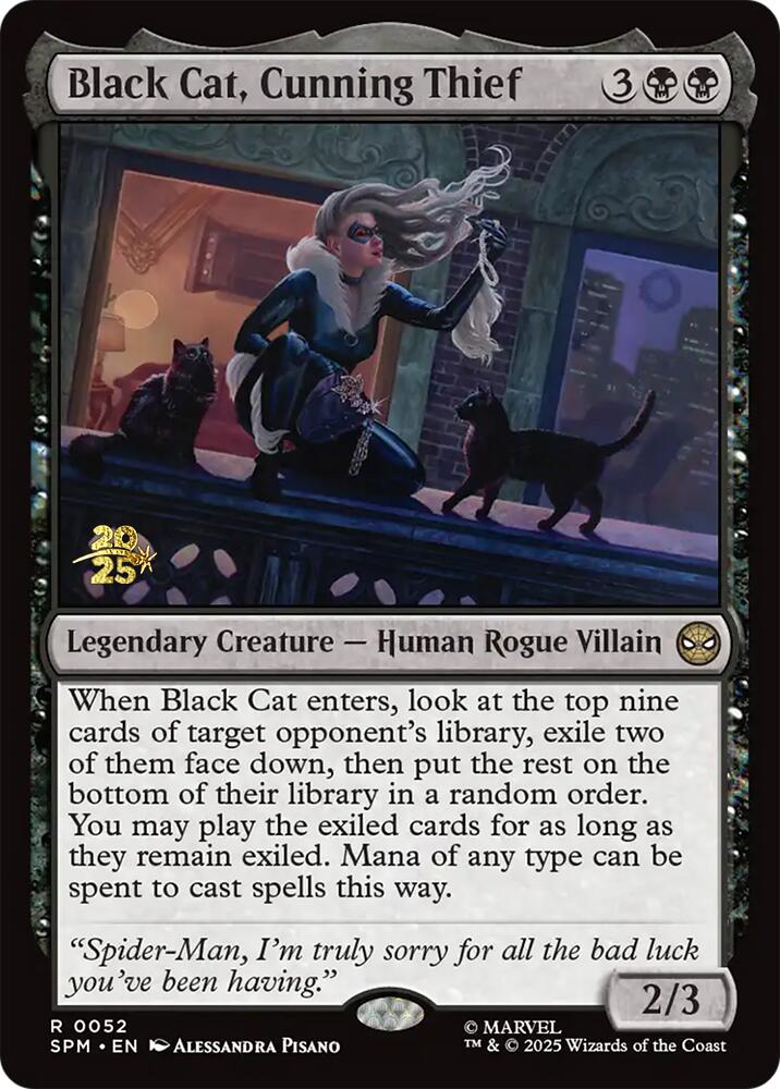 Black Cat, Cunning Thief [Marvel's Spider-Man Prerelease Promos] | Pegasus Games WI