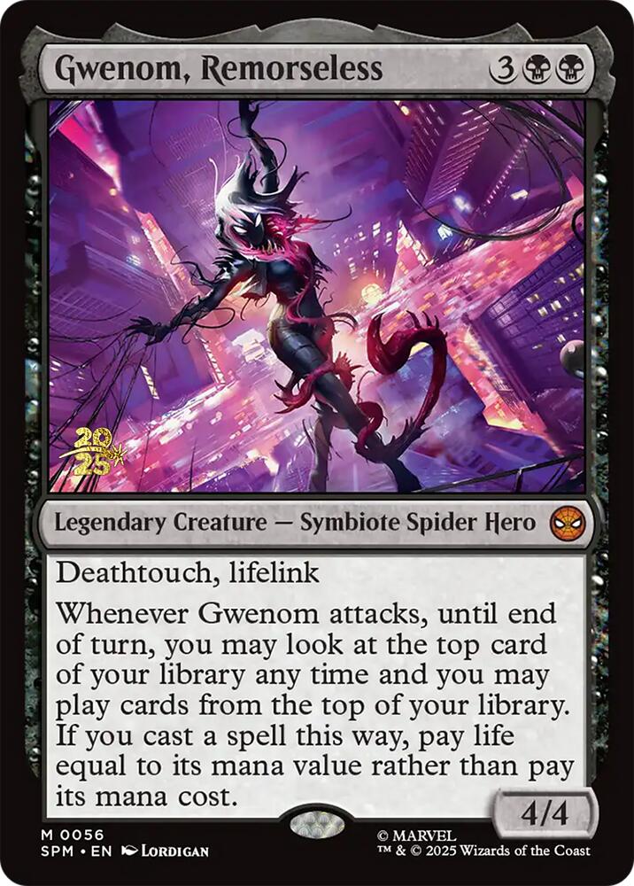 Gwenom, Remorseless [Marvel's Spider-Man Prerelease Promos] | Pegasus Games WI