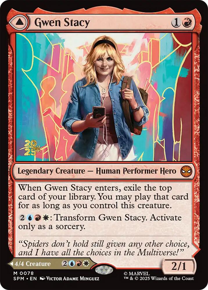Gwen Stacy // Ghost-Spider [Marvel's Spider-Man Prerelease Promos] | Pegasus Games WI