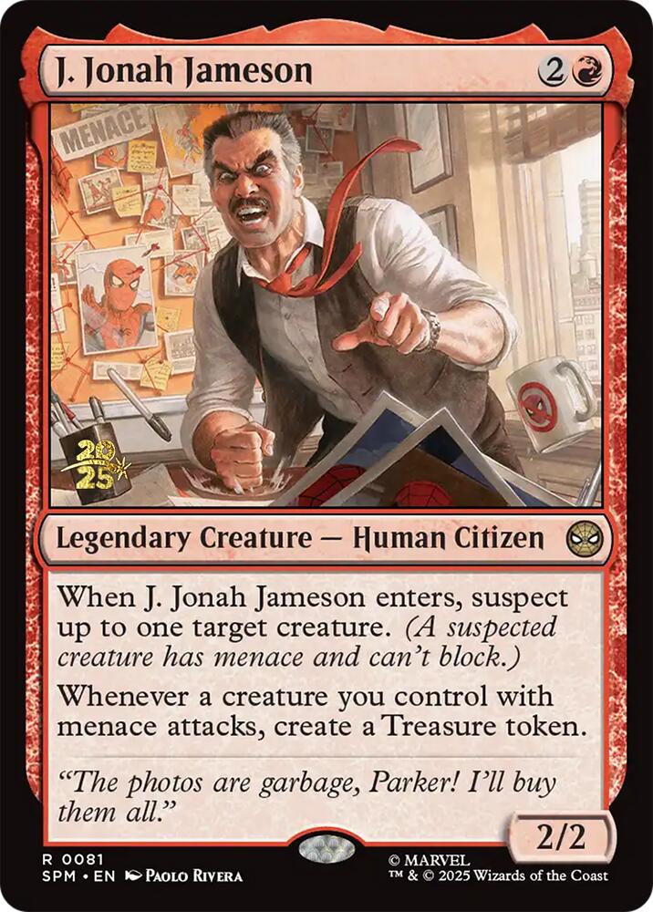 J. Jonah Jameson [Marvel's Spider-Man Prerelease Promos] | Pegasus Games WI