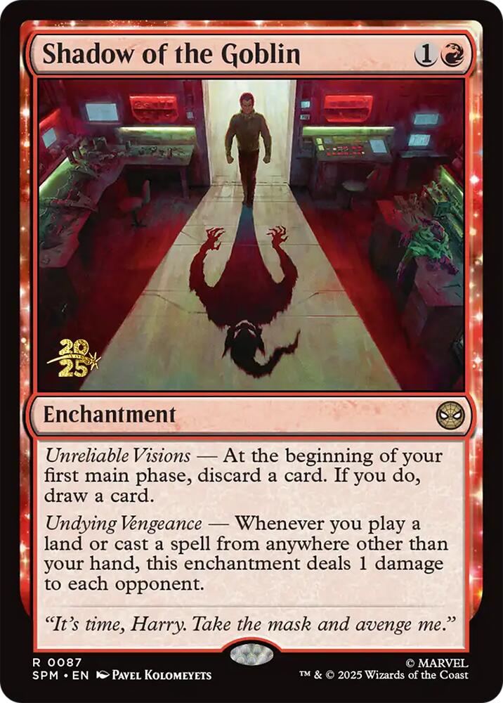 Shadow of the Goblin [Marvel's Spider-Man Prerelease Promos] | Pegasus Games WI