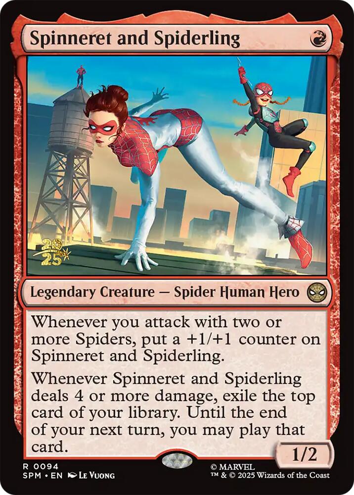 Spinneret and Spiderling [Marvel's Spider-Man Prerelease Promos] | Pegasus Games WI