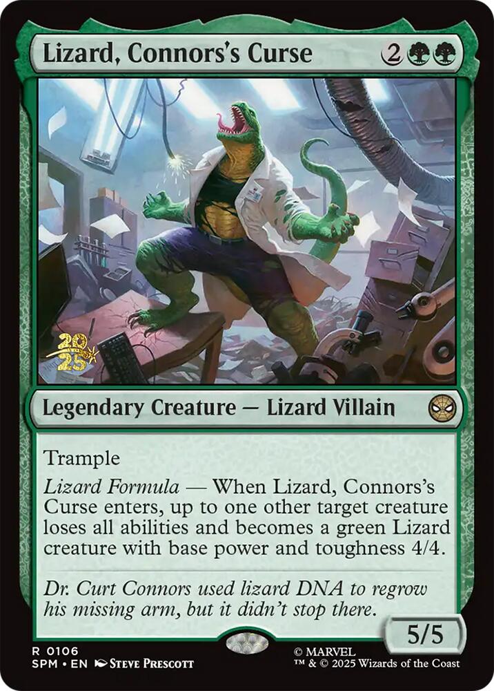 Lizard, Connors's Curse [Marvel's Spider-Man Prerelease Promos] | Pegasus Games WI