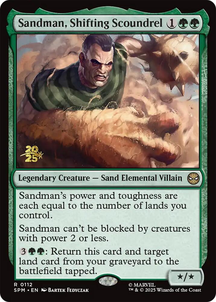 Sandman, Shifting Scoundrel [Marvel's Spider-Man Prerelease Promos] | Pegasus Games WI