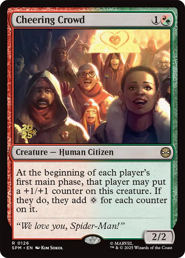 Cheering Crowd [Marvel's Spider-Man Prerelease Promos] | Pegasus Games WI