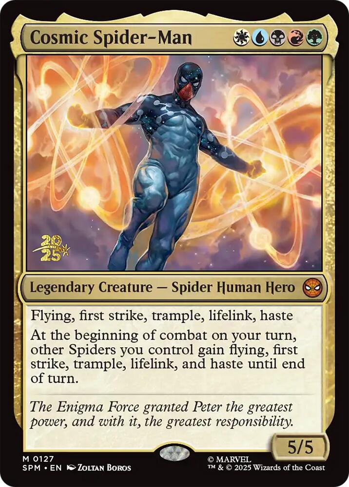 Cosmic Spider-Man [Marvel's Spider-Man Prerelease Promos] | Pegasus Games WI