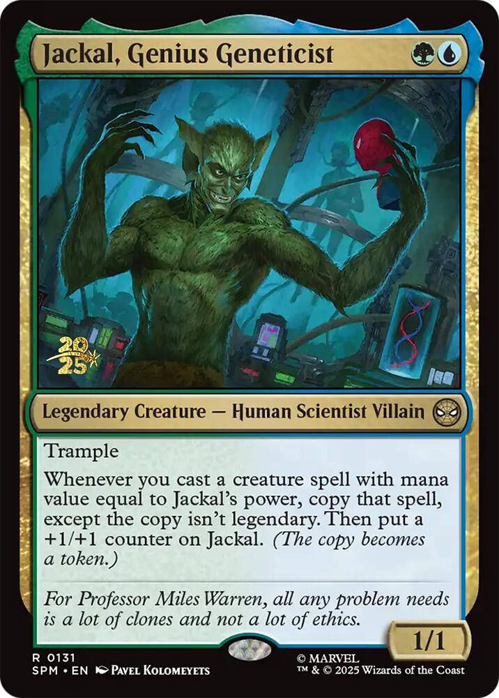Jackal, Genius Geneticist [Marvel's Spider-Man Prerelease Promos] | Pegasus Games WI