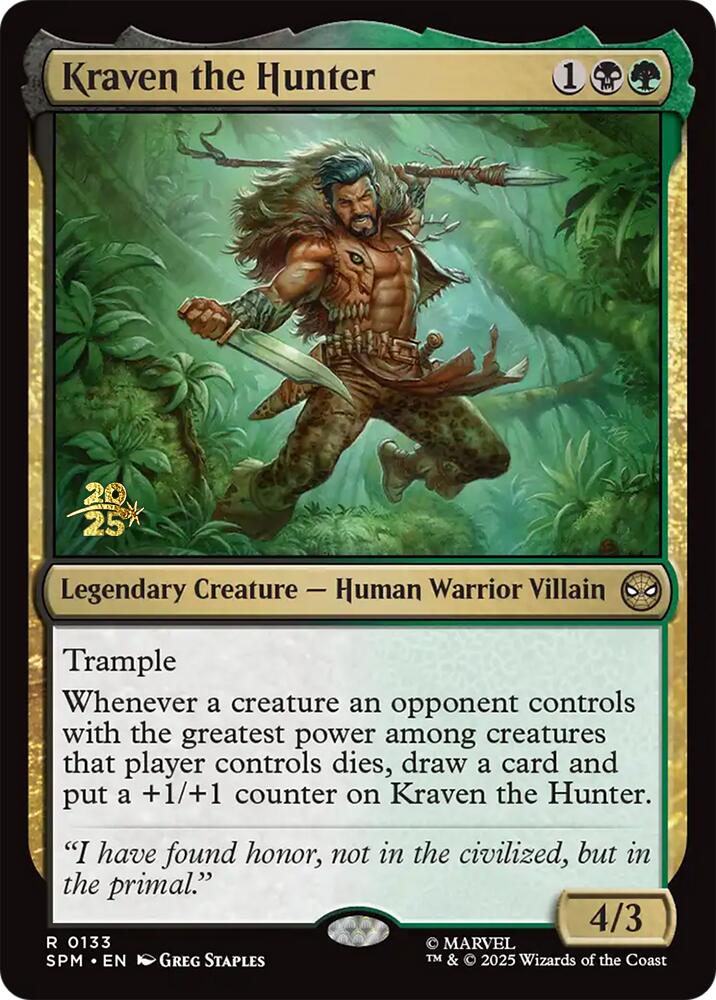 Kraven the Hunter [Marvel's Spider-Man Prerelease Promos] | Pegasus Games WI