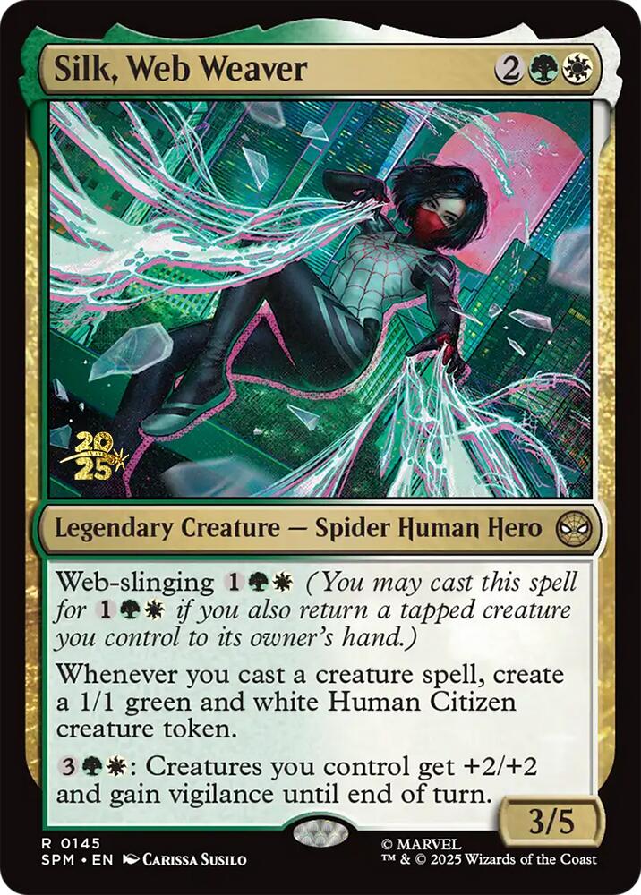 Silk, Web Weaver [Marvel's Spider-Man Prerelease Promos] | Pegasus Games WI